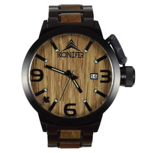Load image into Gallery viewer, Karbon  Black Matte Stainless + Green Sandalwood - Konifer Watch