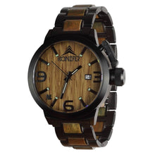 Load image into Gallery viewer, Karbon  Black Matte Stainless + Green Sandalwood - Konifer Watch