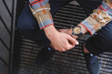 Load image into Gallery viewer, Karbon  Black Matte Stainless + Green Sandalwood - Konifer Watch