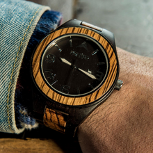 Load image into Gallery viewer, Sequoia Black Zebra - Konifer Watch