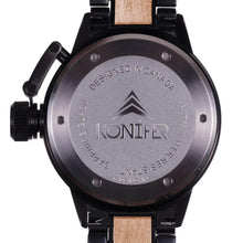 Load image into Gallery viewer, Karbon Black Matte Stainless +  Érable - Konifer Watch
