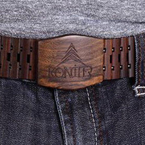Ceinture en bois de santal brun KONIFER - Konifer Watch